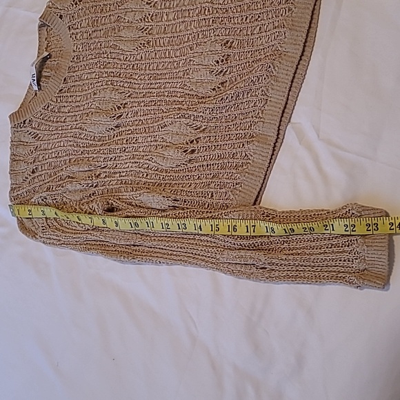 Zara Open Knit Crew Neck Sweater - Picture 7 of 8